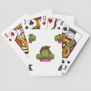 Emoji Zombie Spielkarten