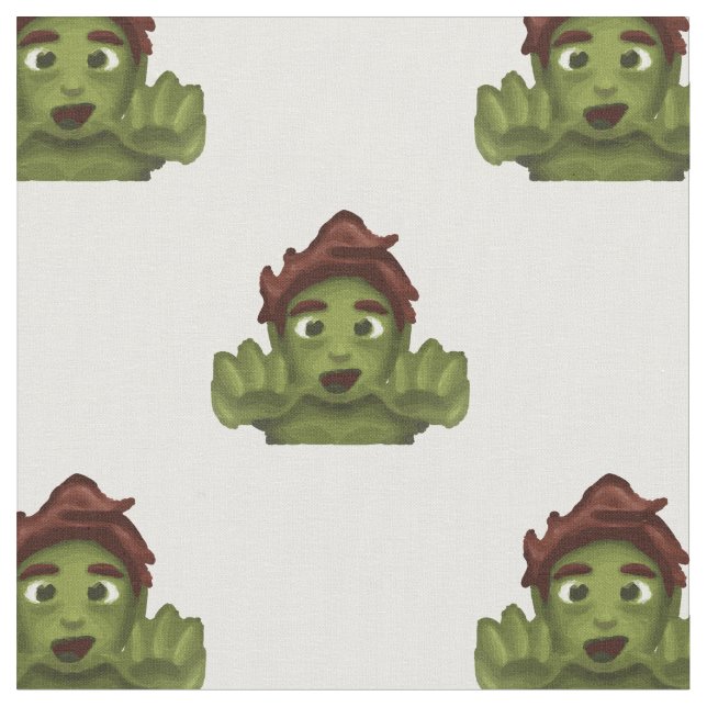 Emoji Zombie Stoff (Nahaufnahme)