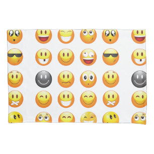 Emojis Bettkissenkoffer Kissenbezug