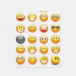 Emojis-Decke Fleecedecke