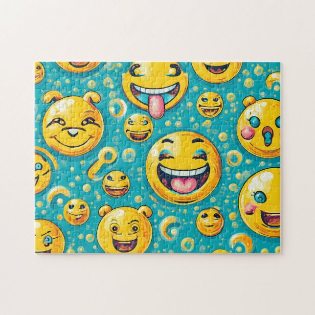 Emojis Easy Brain Art Puzzles Foto Puzzles Intern (Horizontal)