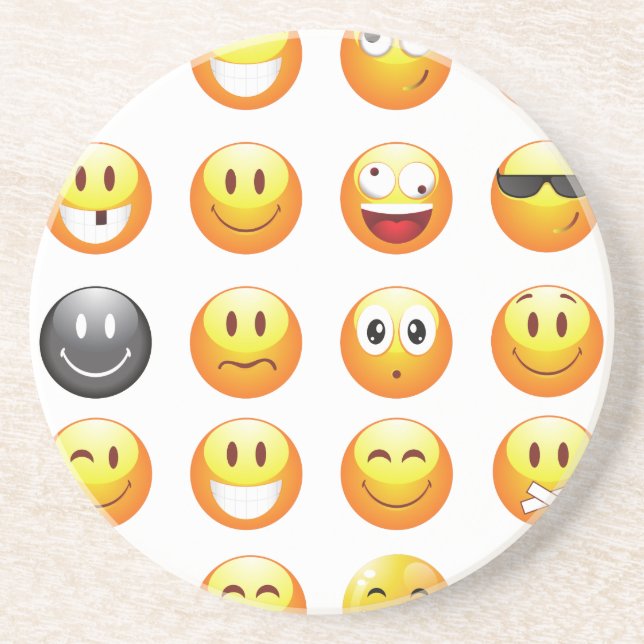 emojis getränkeuntersetzer (Vorne)