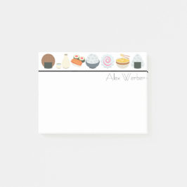 Emojis (japanisches Lebensmittel und Getränke) Post-it Klebezettel