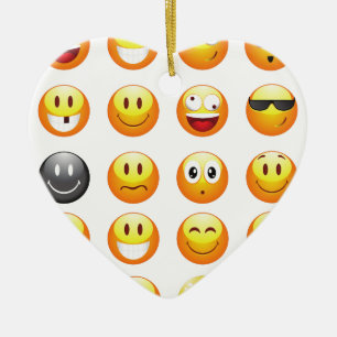 emojis keramik ornament