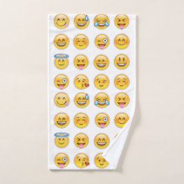emojis Satz Badhandtuch Set
