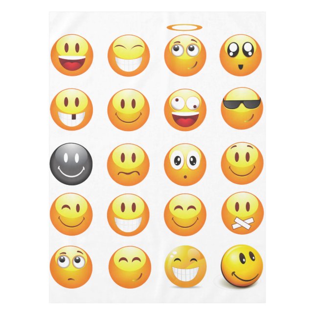 Emojis Tischdecke (Vorderseite)