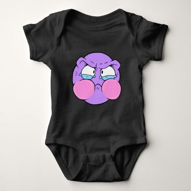 Emote Face Baby Bodysuit Baby Strampler (Vorderseite)