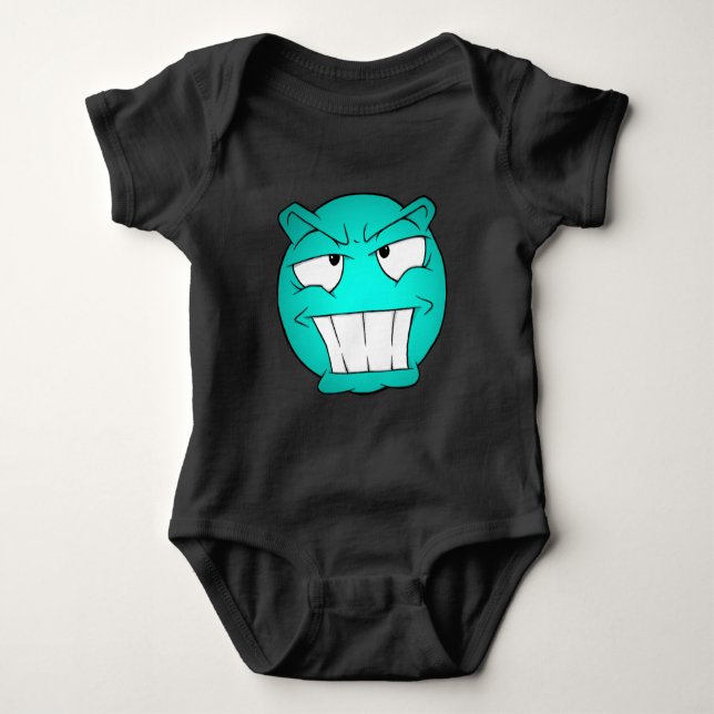 Emote Face Baby Bodysuit Baby Strampler (Vorderseite)