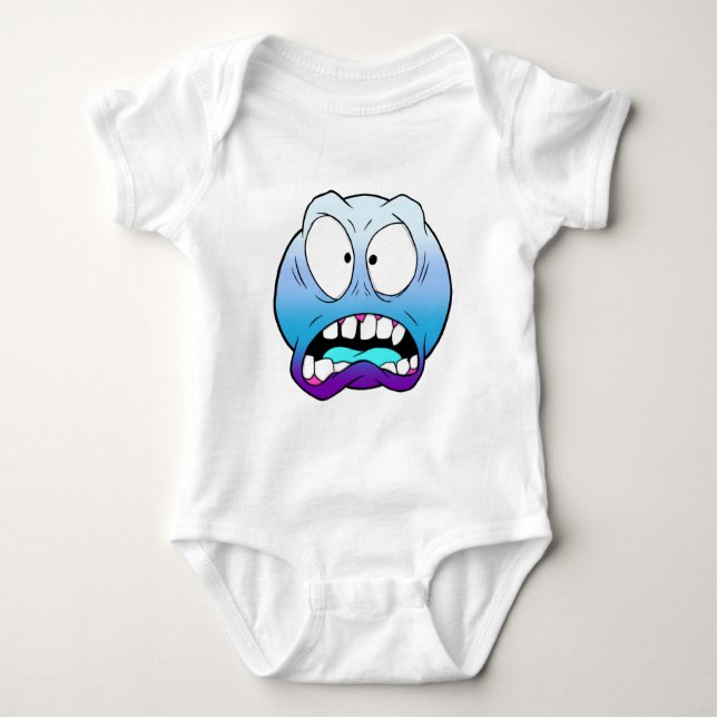 Emote Face Baby Bodysuit Baby Strampler (Vorderseite)