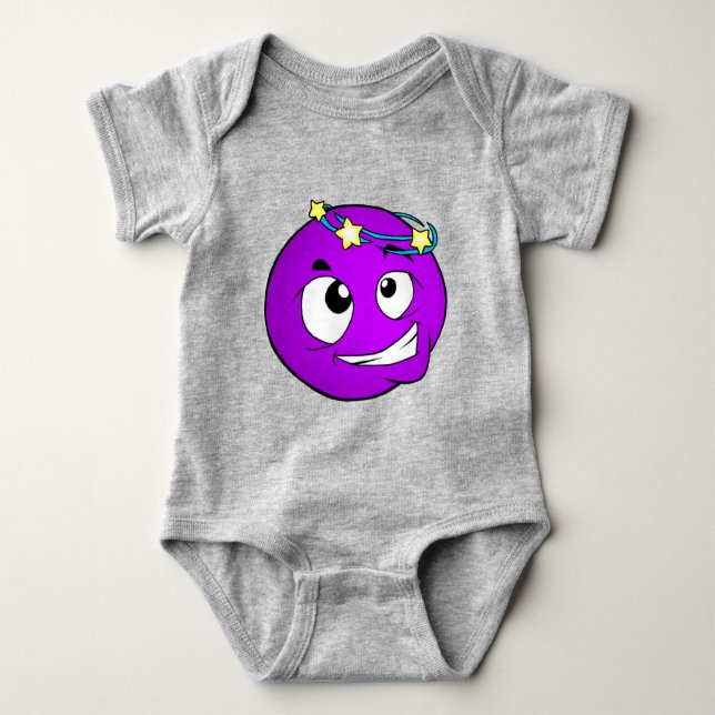 Emote Face Baby Bodysuit Baby Strampler (Vorderseite)