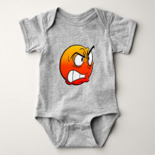 Emote Face Baby Bodysuit Strampler