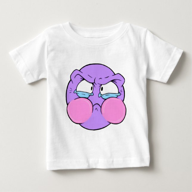 Emote Face Baby Fine Jersey T - Shirt (Vorderseite)