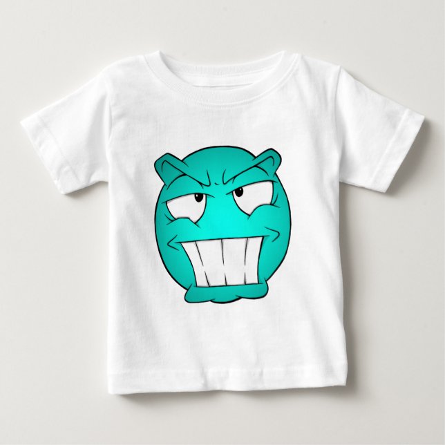 Emote Face Baby Fine Jersey T - Shirt (Vorderseite)