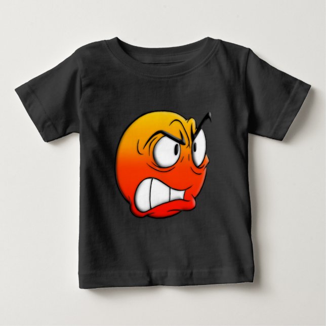 Emote Face Baby Fine Jersey T - Shirt (Vorderseite)