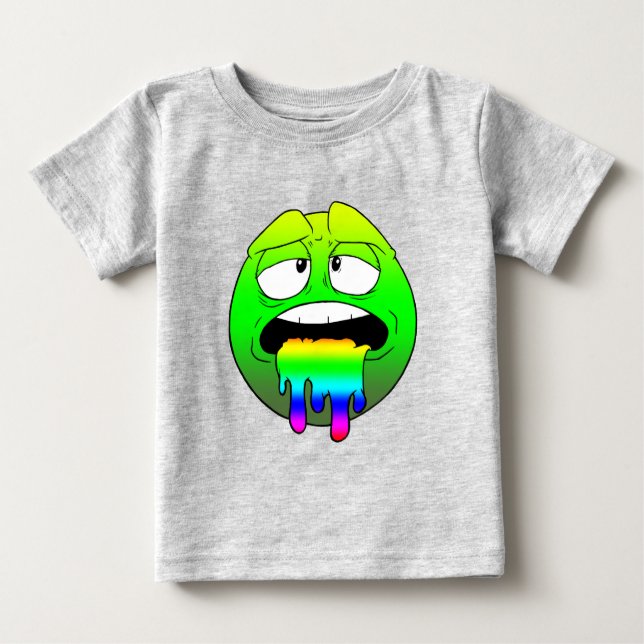 Emote Face Baby Fine Jersey T - Shirt (Vorderseite)