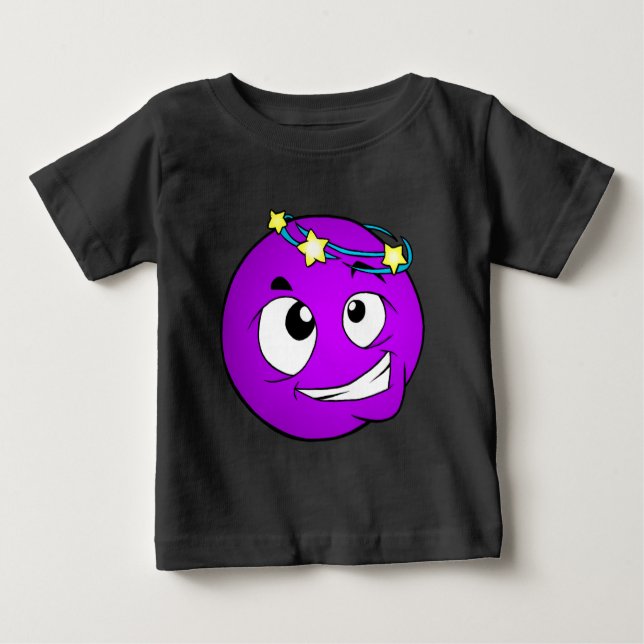 Emote Face Baby Fine Jersey T - Shirt (Vorderseite)