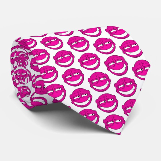 Emote Face Neck Tie Krawatte (Gerollt)