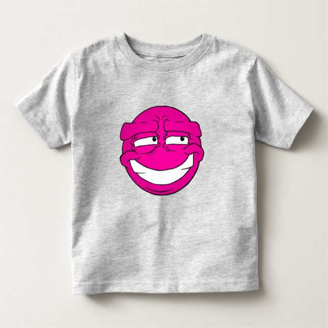 Emote Face Toddler Fine Jersey T - Shirt (Vorderseite)