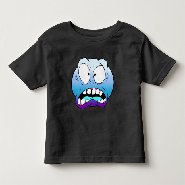 Emote Face Toddler Fine Jersey T - Shirt (Vorderseite)