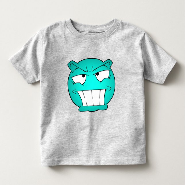 Emote Face Toddler Fine Jersey T - Shirt (Vorderseite)