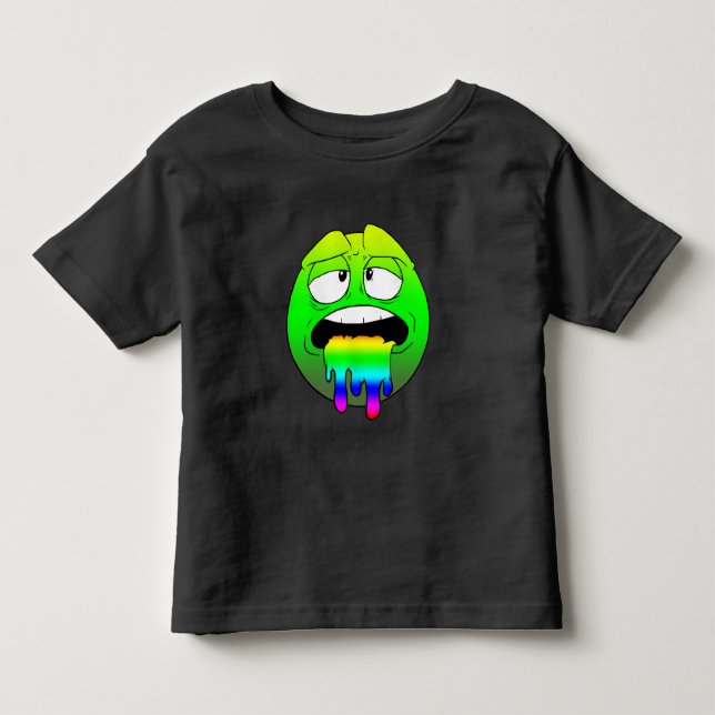 Emote Face Toddler Fine Jersey T - Shirt (Vorderseite)