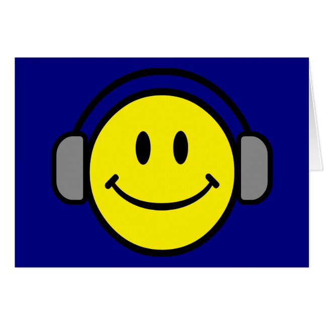 Emoticon avec casque (Devant horizontal)