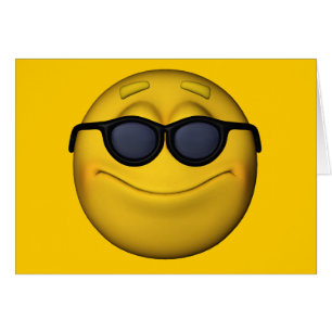 Emoticon avec lunettes de soleil
