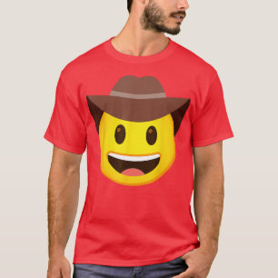 Emoticon Cowboy Hat Face T-Shirt
