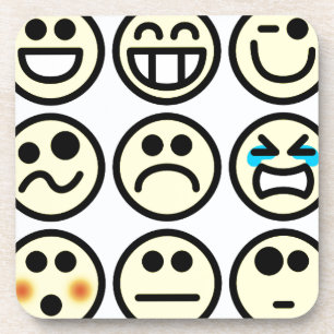 Emoticon-glückliches Gesicht Untersetzer