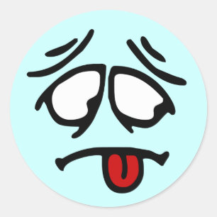 Emoticon individuell anpassbare Hintergrundaufkleb Runder Aufkleber