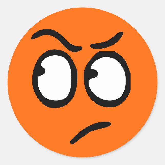 Emoticon individuell anpassbare Hintergrundaufkleb Runder Aufkleber (Vorderseite)