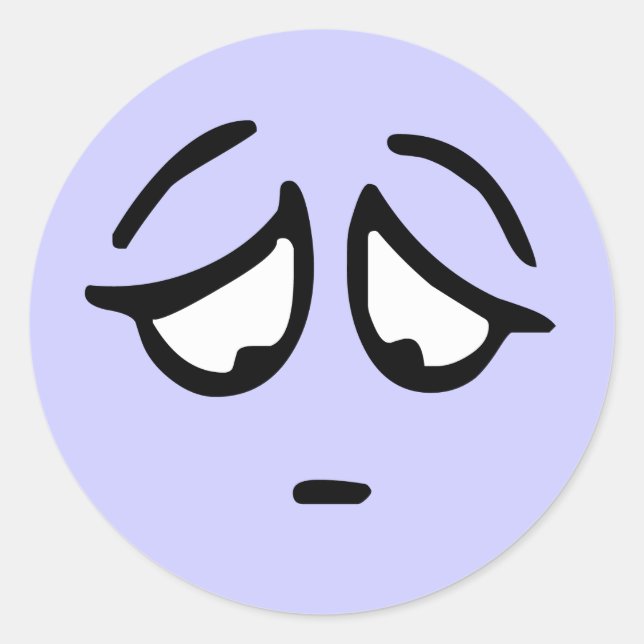 Emoticon individuell anpassbare Hintergrundaufkleb Runder Aufkleber (Vorderseite)