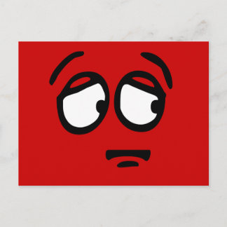 Emoticon Kundenspezifische Hintergrunderpostkarte Postkarte