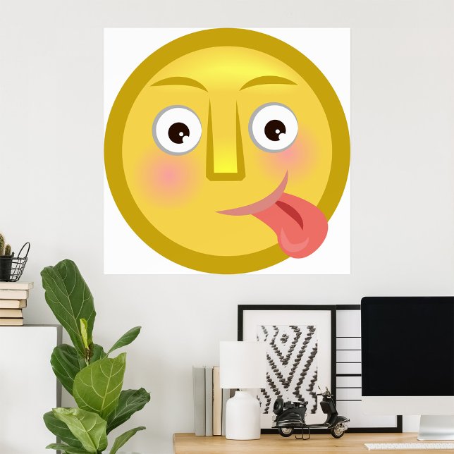 Emoticon mit Zunge Poster (Von Creator hochgeladen)
