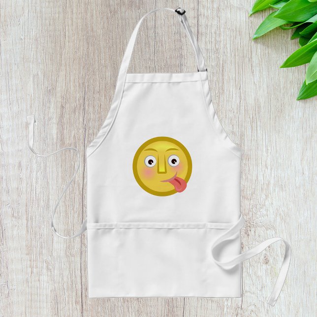 Emoticon mit Zunge Schürze (Von Creator hochgeladen)