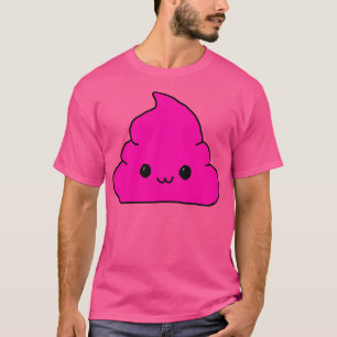 Emoticon Pink Gekackt T-Shirt