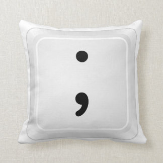 Emoticon - Semikolon Kissen