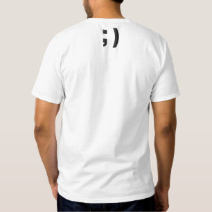 Emoticon-Wink gesticktes Shirt