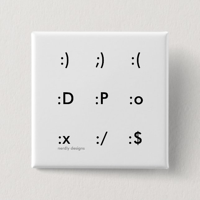 Emoticonknopf Button (Vorderseite)