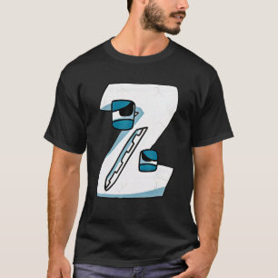 Emotion Bösewicht Buchstabe Alphabet Überlieferung T-Shirt