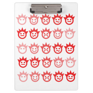 Emotion Faces Clipboard Klemmbrett