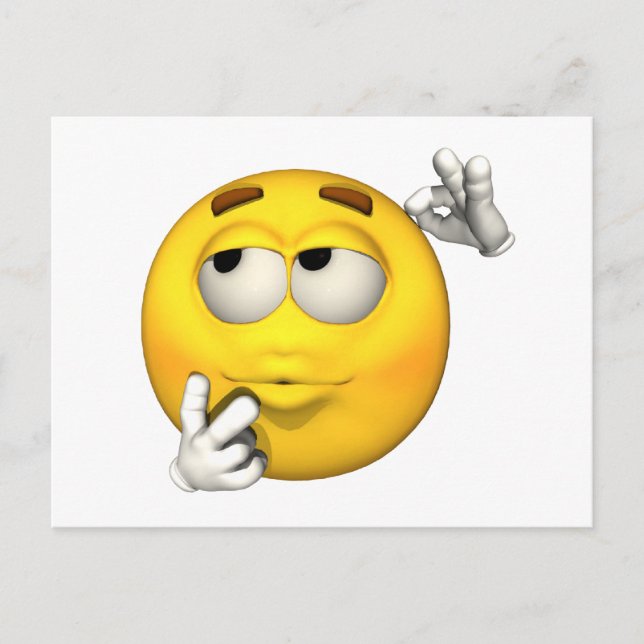 Emotion Guy - Penser carte postale (Devant)