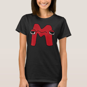 Emotion Letter M Alphabet Lore for Boys Girls T-Shirt