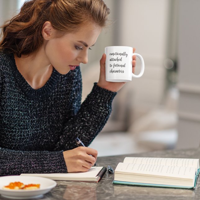emotional an fiktive Zeichen angehängt Kaffeetasse (Von Creator hochgeladen)