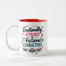 emotional an fiktive Zeichen angehängt Zweifarbige Tasse
