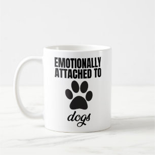 emotional an Hunde angehängt Kaffeetasse