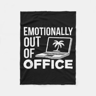 Emotional außer Haus lustiger Arbeits-Humor für Ku Fleecedecke