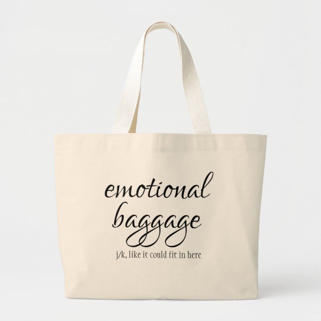 Emotional Baggage Jumbo Stoffbeutel (Vorne)