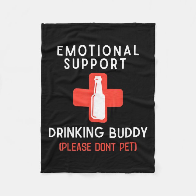 Emotional Drinking Buddy Please Don't Pet Drunk Dr Fleecedecke (Vorderseite)