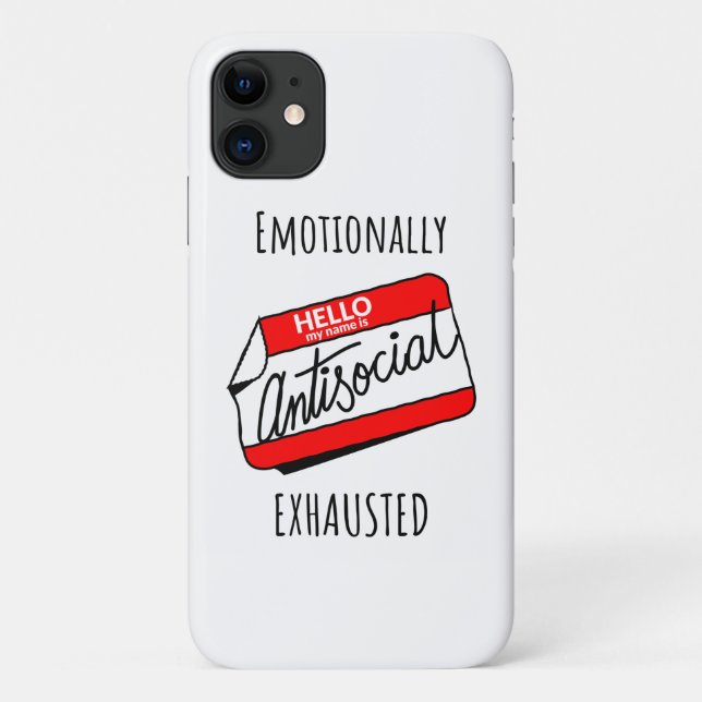 emotional erschöpft Case-Mate iPhone hülle (Rückseite)